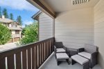 Large deck and patio furniture to enjoy some fresh Montana air